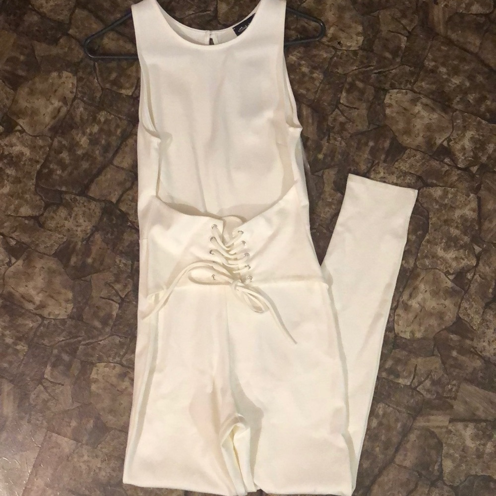 White seduction playsuit